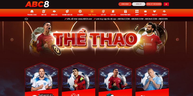 Sảnh thể thao tại nhà cái abc8