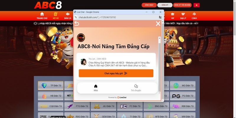 Giới thiệu abc8 về hệ thống chuyên mục hỗ trợ người chơi